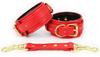 Red Faux Pin Lock Handcuffs - Generic - Handcuffs