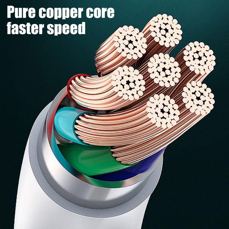 3-1Pcs 120W 10A Fast Charger PD Dual Type C Quick Charging Cable Data Wire Cord for Samsung IPhone 15 16  Xiaomi Universal