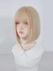 Eileen Bob Blonde Wig Natural Fluffy Feel Ladies Wig Straight Small Face Effect Net Included