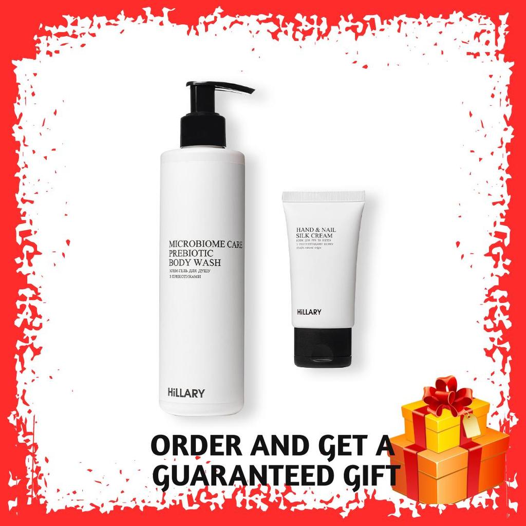 Shower Cream-gel with Prebiotics + Hand Cream with Silk Polypeptides