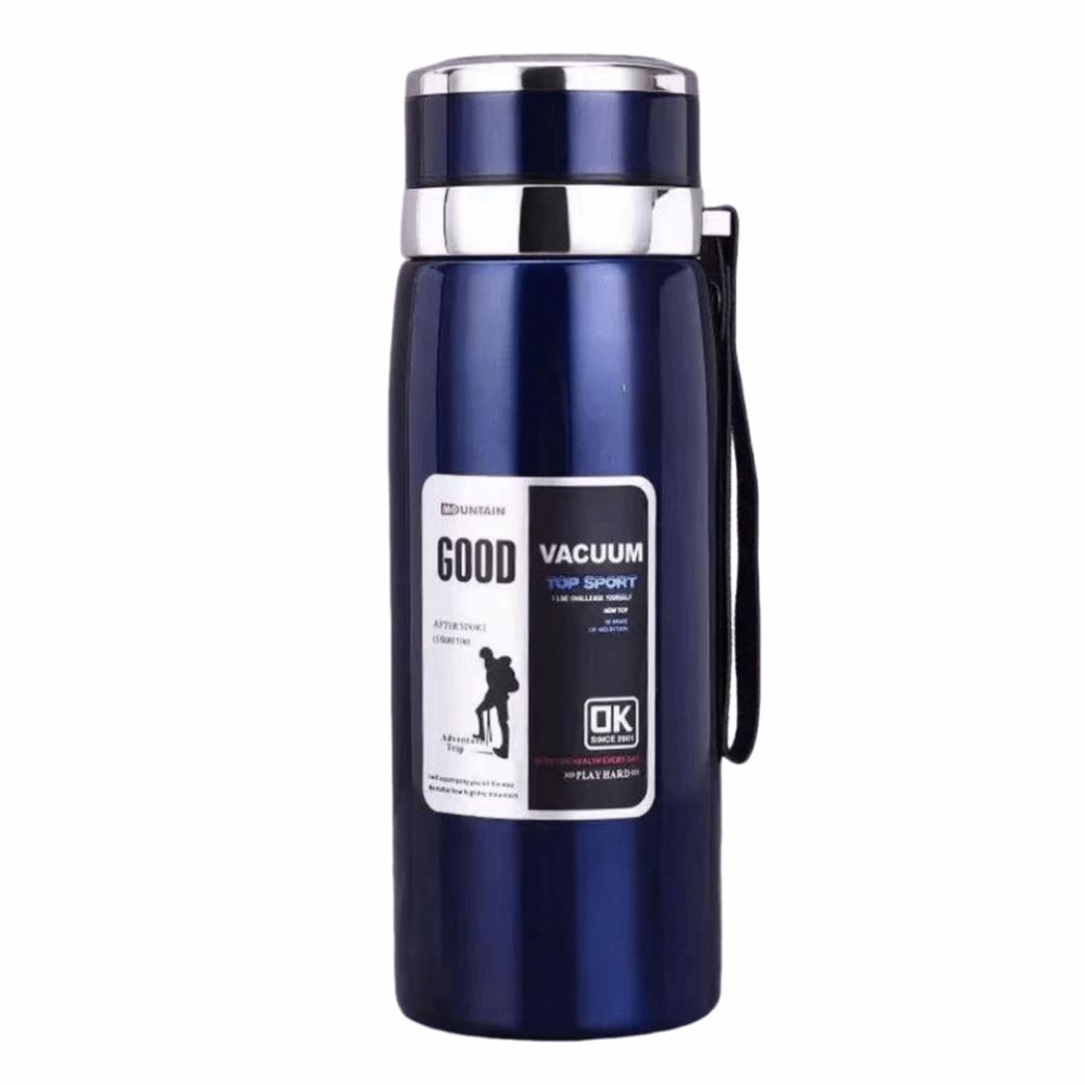 800/1000ml Sports Thermos Bottle Stainless Steel Creative Insulated Water Bottle Keeps Cold and Heat Heat-resistant 800ml синий