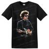 Bob Dylan Folk Rock Harmonica Guitar Portrait T Shirt Musician Tee