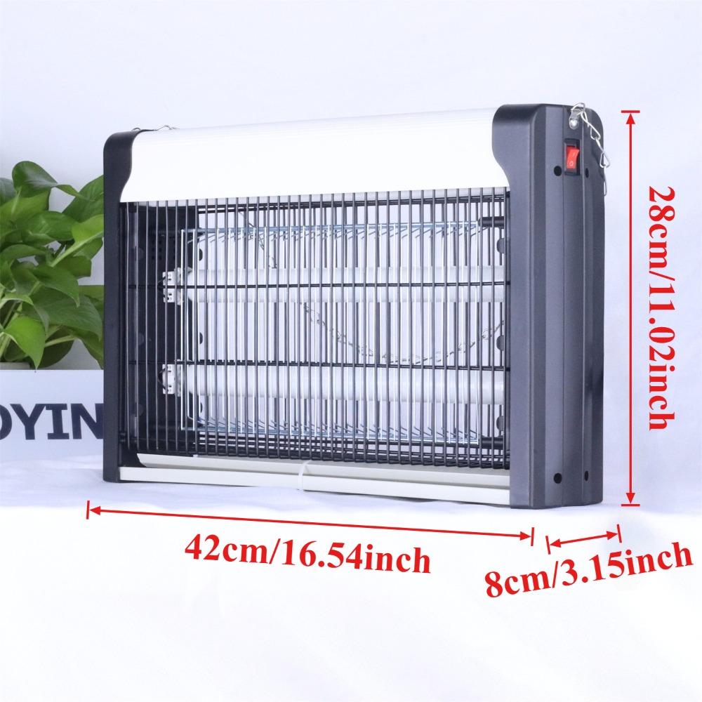 

Mosquito Killer Lamp with 20/30/40W UV Lamp Bug Zapper Aluminium Indoor Insect Killer for Mosquito, Bug, Fly with Powerful Grid EU Plug