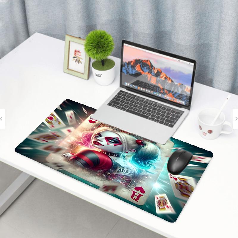 Superhero Print Mouse Pad, Anti‑Slip Desktop keyboard Mat, for PC Laptop Gaming Working Daily Use, Cool Festival Surprise Gift