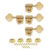 2L2R/4L/4R/1L3R/3L1R Open Gear Bass 4 String Tuners Tuning Pegs Keys Machine Heads For Bass Guitar Chrome Gold Black