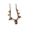 Zircon Floral Water Drop Pendant Earrings & Necklace Set - Trendy Design Clavicle Chain Accessory