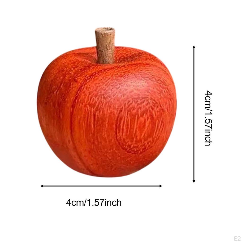 Fruit Apple Statue Sculpture Souvenirs Cute Crafts Ornament Creative Desktop Decoration Table Decor