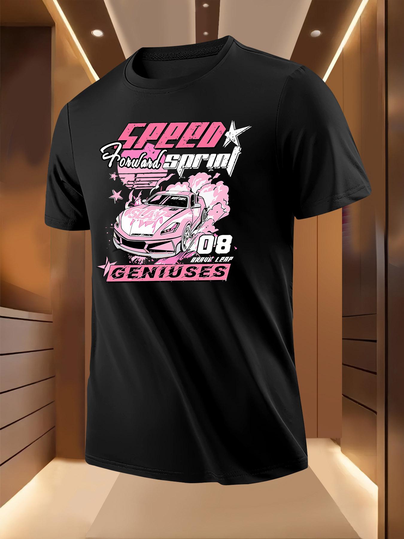 Pink Racing - Breathable Lightweight Polyester T-shirt XS
