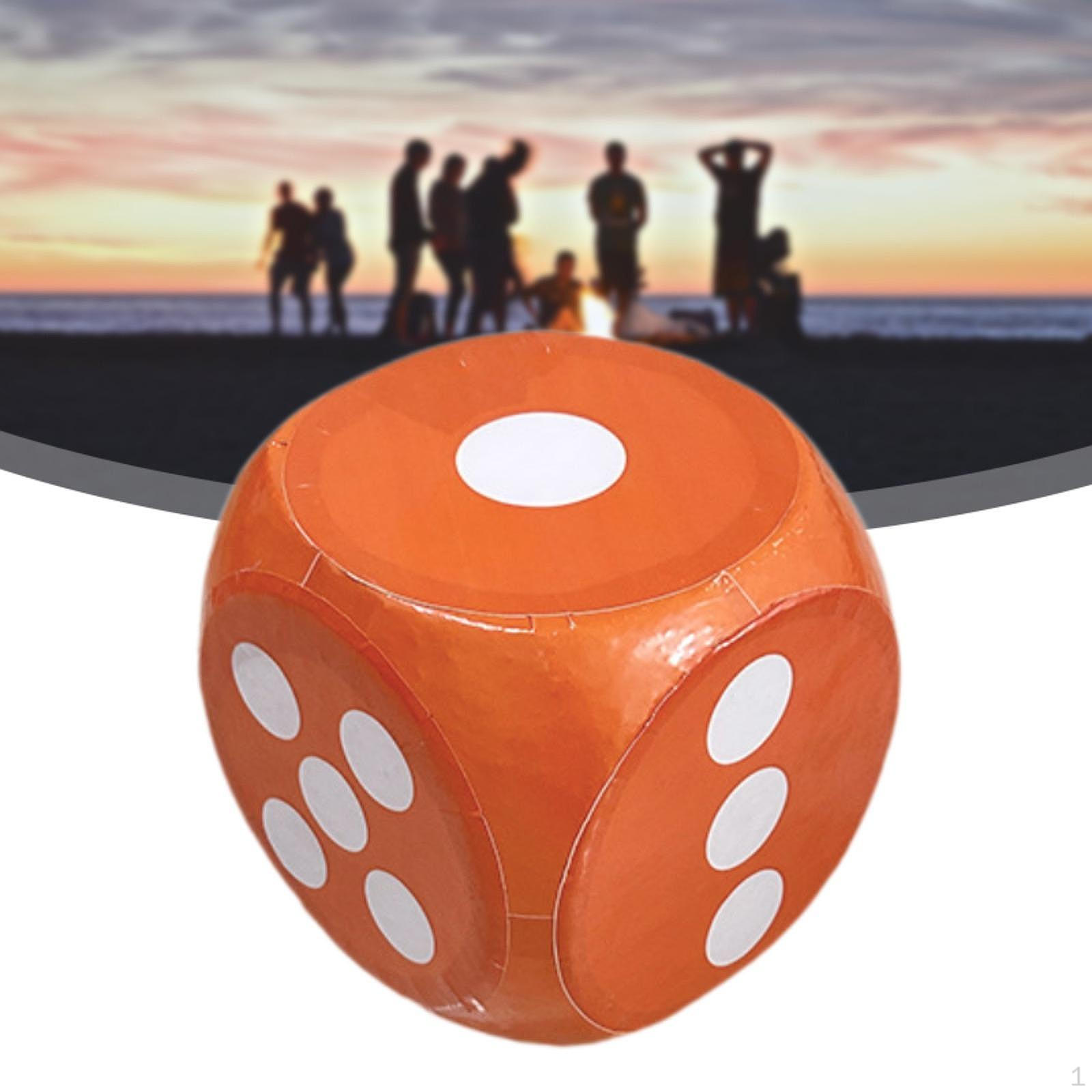 

Поролоновые кубики 6 граней Веселые сувениры для вечеринок 20 см Игровые вечера Игрушка для раннего обучения Декоративный Отличный подарок Гигантский оранжевый