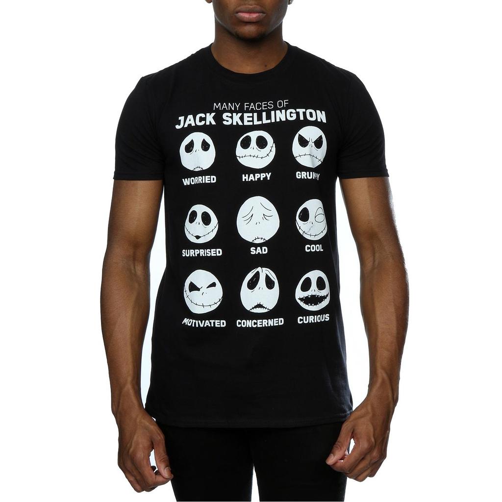 Disney Mens Nightmare Before Christmas Many Faces Of Jack T-Shirt