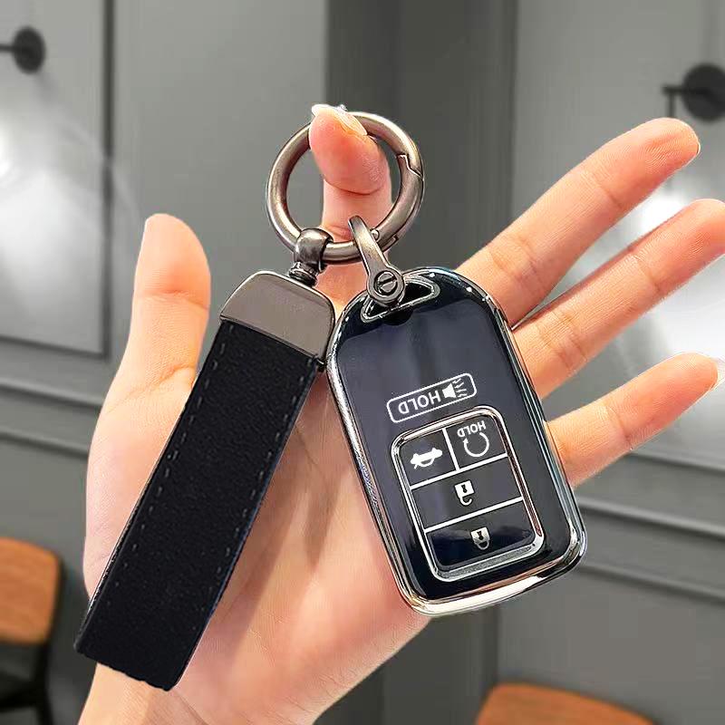 

Auto Keyless Protector For Honda Cr-V Hr-V Fit Odyssey Accord Civic Jed Crosstour Crider Shell Fob Cover Keychain Accessories