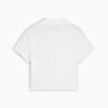 Puma Classics Polo Baby Tee Women Tops White 628048-02