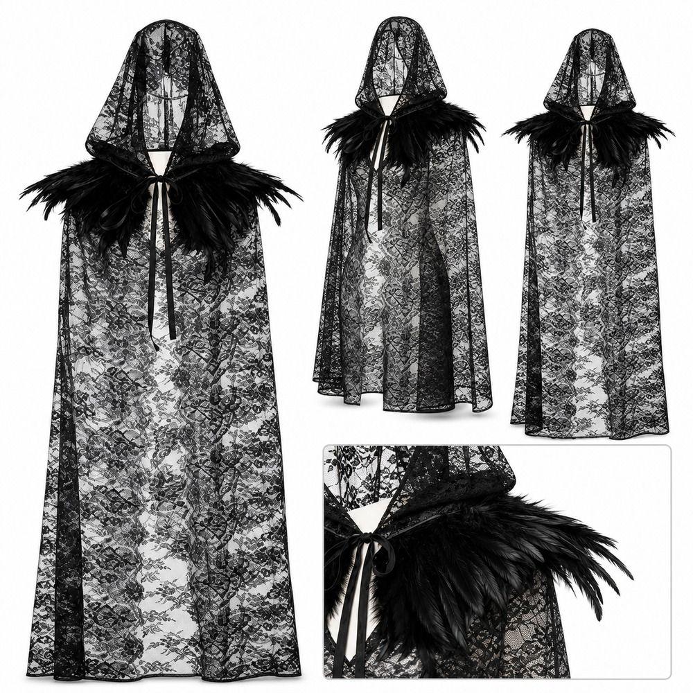 Vintage Overcoats with Oversized Hood Vintage Hooded Cape New Design Cosplay Costume