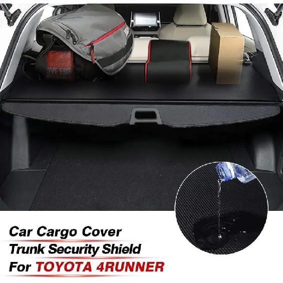 Bâche de coffre arrière rétractable pour Toyota 4Runner 2010-2023 2024 Cache-bagages rétractable Pare-soleil de protection de coffre pour accessoires 4Runner Cargo L