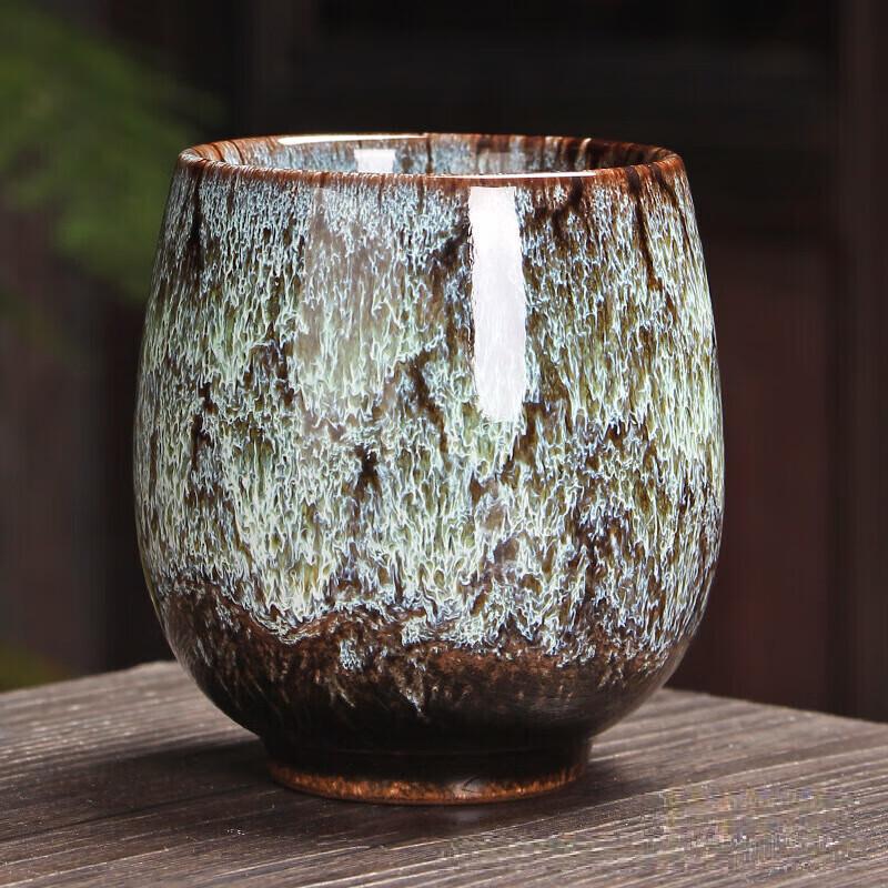Kiln-Glazed Ceramic Tea Cup