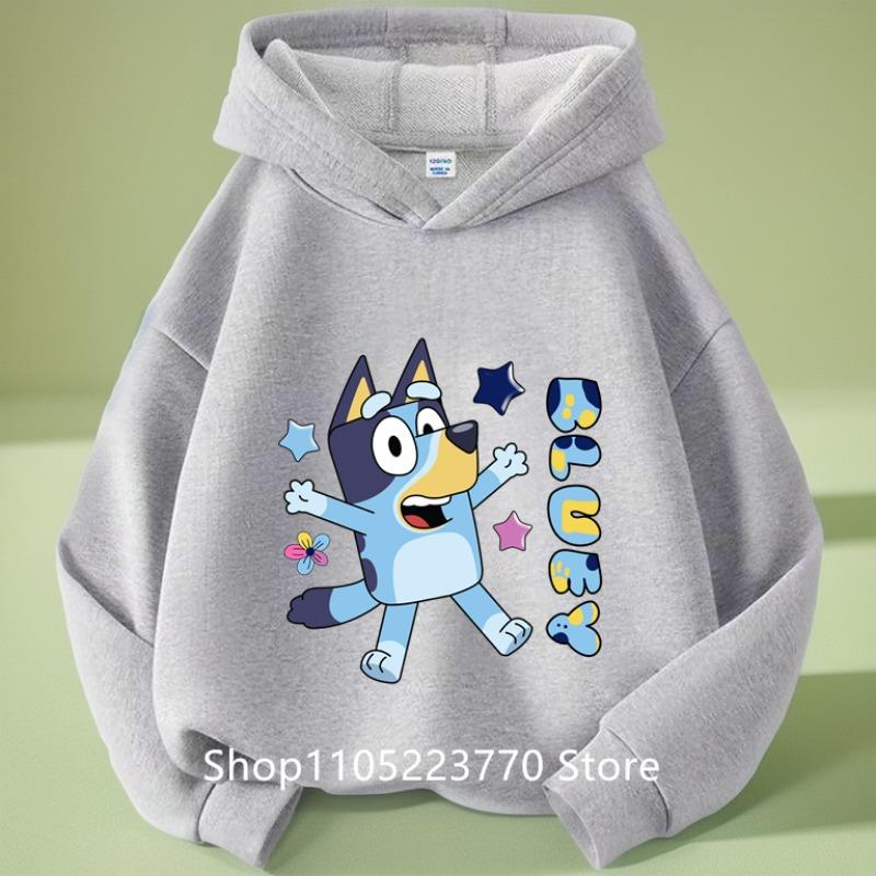 

Дитяча толстовка з капюшоном Bluey Осінь Зима Тепла М яка Кофта Зручний Одяг для Ігор для Хлопчиків Дівчаток 140