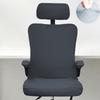 3Pcs/Set Computer Swivel Chair Cover Universal Ergonomic Game Chair Cover with Headrest Armrest Cover for Office Home