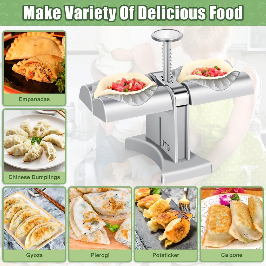 1pc Manual Press Dumpling Maker Easy To Use Mould DoubleHead Wrapper Dumpling Pastry Making Tools Food Machine Kitchen Accessories