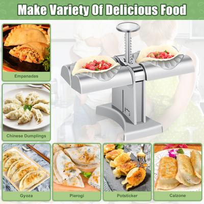 1pc Manual Press Dumpling Maker Easy To Use Mould DoubleHead Wrapper Dumpling Pastry Making Tools Food Machine Kitchen Accessories