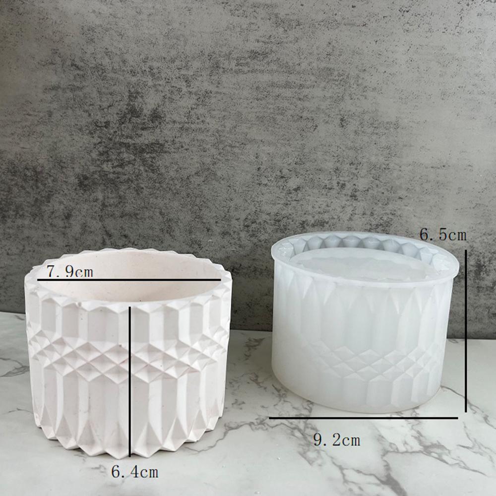 Silicone Mold for DIY Handmade Plaster Form Aroma Candle Cup Molds Mongolia Cup Gypsum Cement Storage Jewelry Box Mould Supplies