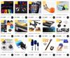 Módní 4ks samolepky na auta Kola Ráfky Sport Závodní DIY Pruhy Dekorativní samolepky Emblém Styl auta Auto SUV Příslušenství k náklaďákům
