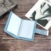 Mini Fashionable RFID Women Card Holder PU Leather Bank Card Box Business Card CaseBlue