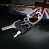 4 Keyrings Waist Hanging Silver Color Car Key Clip Car Keyring Key Ring Holder Big Feet Key Chain