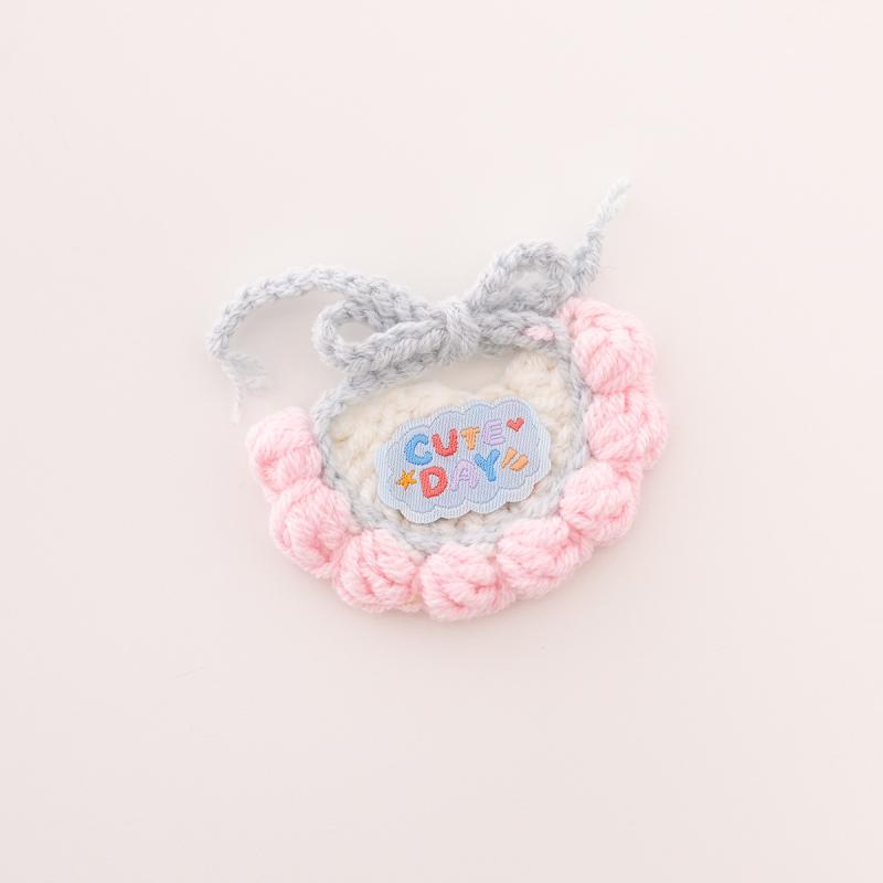 Hand-Knit Peanut Penguin Hat Bib Doll Clothes Set - Crossbody Bag Drool Bib Accessory Skirt for 20cm Dolls