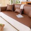 Sofa Cushion Summer Rattan Mat Backrest Towel  New Summer Ice Silk Sofa Cover Non-Slip Mat Seat Cushion Cool Cushion