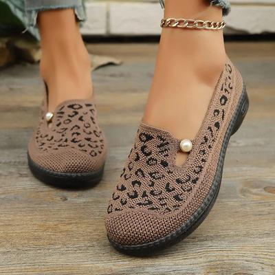 Fashion 2025 Leopard Print Women's Vulcanized Sneakers Cuff Ankle Shoes Spring Lightweight Breathable Outdoor Walking Casual Athletic