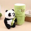 1 Set Cute Stuffed Animal Bear Doll Reversible Design Kawaii Bamboo Tube Panda Kit Plush Toy Children'S Valentine'S Day Gifts