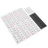 Piano Key Sticker Electronic Organ Universal Keys Transparent Notation Paster DecorationColorful