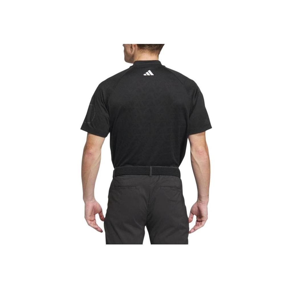 Adidas Solid Color Brand Logo Print Fashion Comfortable Round Neck Short Sleeve T-Shirt Men Tops Black IN9060