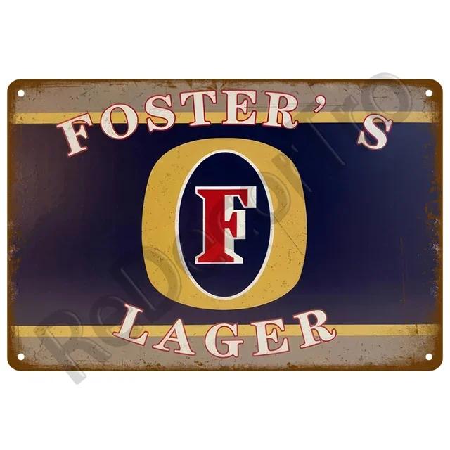 Vintage Metal Tin Sign Plate  Cold Beer Poster Wall Art Decoration for Bar Pub Club Man Cave  Iron Painting Home Decor