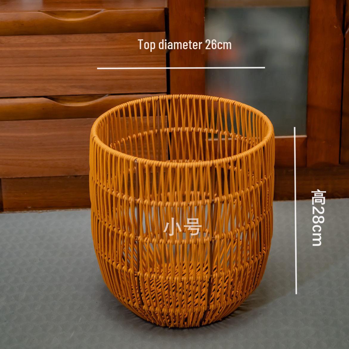 

Handmade Waterproof Rattan-Style Multifunctional Laundry Basket and Bathroom Storage Hamper