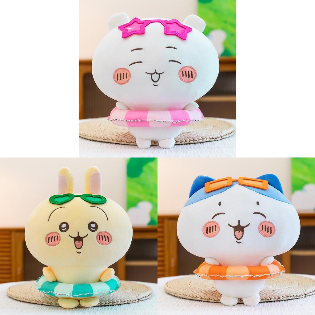 Summer Swim Ring Plush Toy With Cute Chiikawa Hachiware Usagi Characters For Girls And Kids