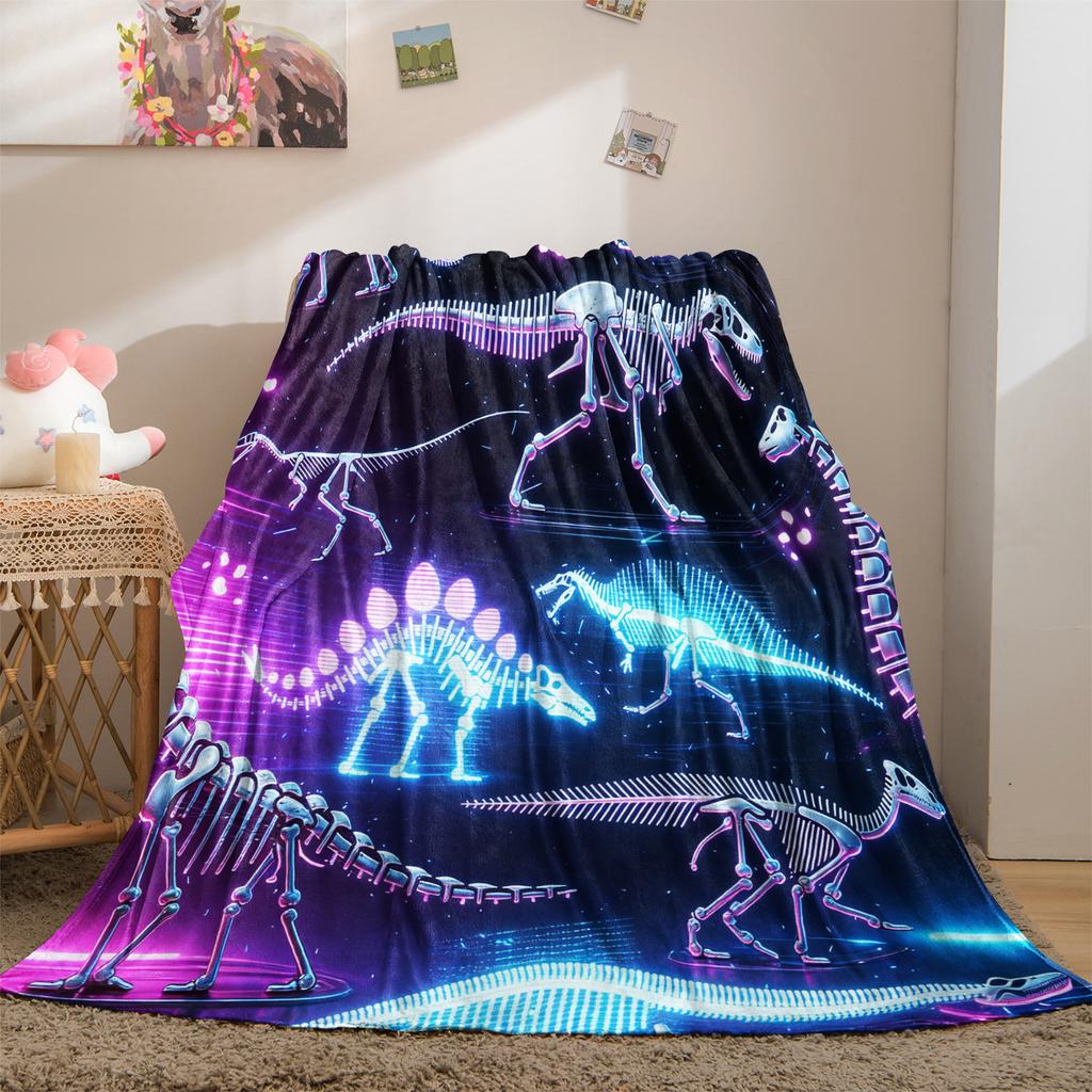 T-Rex Approved Cuddles Print Blanket Warm Comfortable Flannel Blanket Suitable for Bedrooms,Sofas, Beds,Chairs