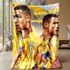 Cristiano Ronaldo Theme Blanket Soft Flannel Blanket Plush Throw Blanket Cozy Sofa Bed Blanket for Home Decor