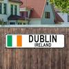 Rustikales Dublin Irland Metallblechschild Vintage Wandkunst Haus Küchen Dekoration