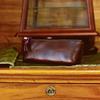 Luxurious Retro Zipper Pencil Case - Handmade, Large Capacity, Oil Wax Leather Pen Box for Students, Fountain Pen Holder