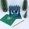 3D Christmas Tree Greeting Card for New Year - Festive Blessings for Friends