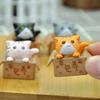 4 stücke Mini Katze Ornament Garten Kätzchen Statue Geschenk Für Kinder Kinder Baby Zimmer Nette Kawaii Spielzeug Miniatur Figuren Home Dekoration