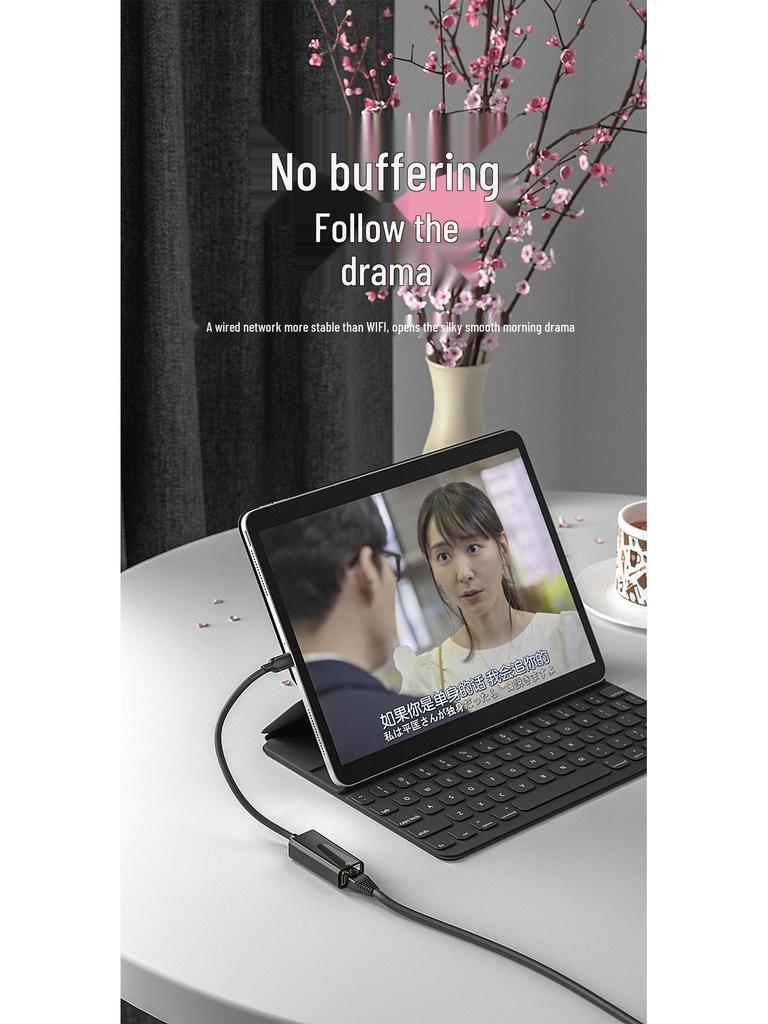 USB Network Adapter for Huawei, Apple Laptops, Desktops, RJ45, Nintendo, 100M/1000M