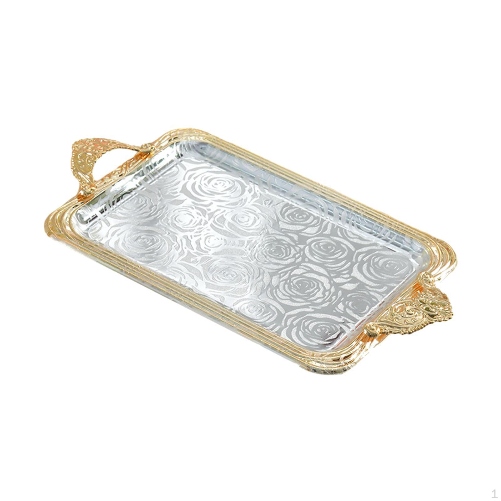 

Поднос для сервировки, декоративное железное искусство, нескользящие украшения для туалетного столика, комода