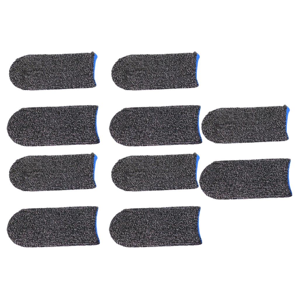 10 Stück Fingerlinge für Gaming Nylon Atmungsaktiv Schweißhemmend Touchscreen Daumenling Gaming Handschuhe für Handyspiel