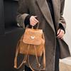 Pu Fashion Backpack For Women Large Capacity Casual Street Style With Durable Wear Resistant Material