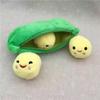 Cute Creative Pea Pod Plush Funny Snap Peas Filled Plant Doll Toy Pea-Shaped Pillow Toy Gifts..