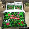 Divertido Dibujo Animado Juego U-Innombrable Juego de Ropa de Cama Niños Niñas Individual Matrimonial Matrimonial Funda Nórdica Funda de Almohada Cama Adulto Dormitorio