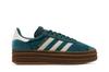 adidas Gazelle Bold Mineral Green Velvet (Women's)