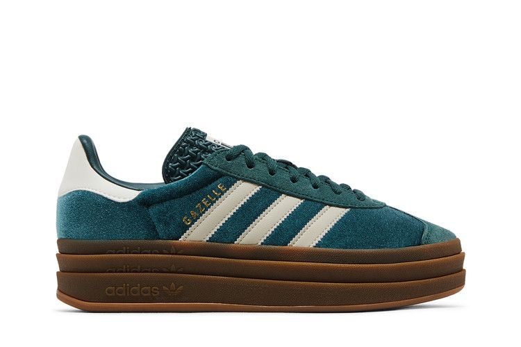 adidas Gazelle Bold Mineral Green Velvet (Women's)